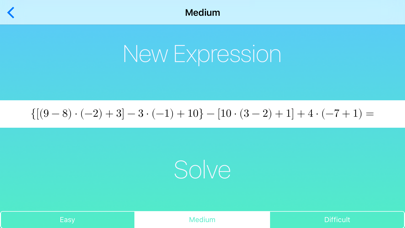 Mathematical Expressions - Generator and Solver screenshot 3