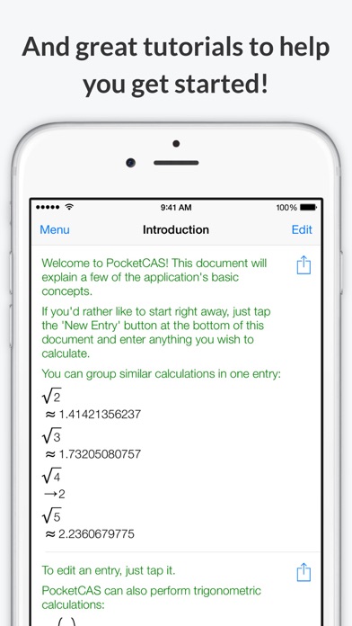 Mathematics with PocketCAS Pro screenshot 1