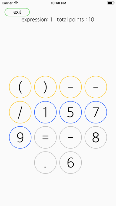 MathMate - expression puzzle screenshot 3