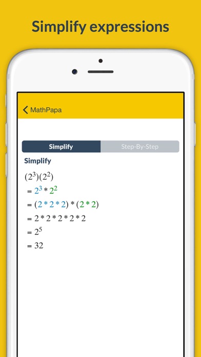 MathPapa - Algebra Calculator screenshot 1