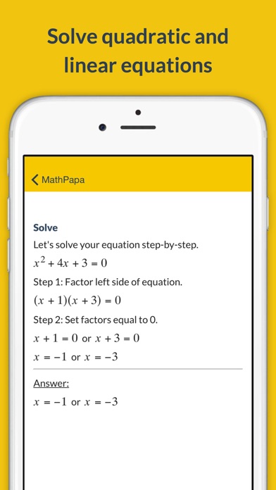 MathPapa - Algebra Calculator screenshot 2
