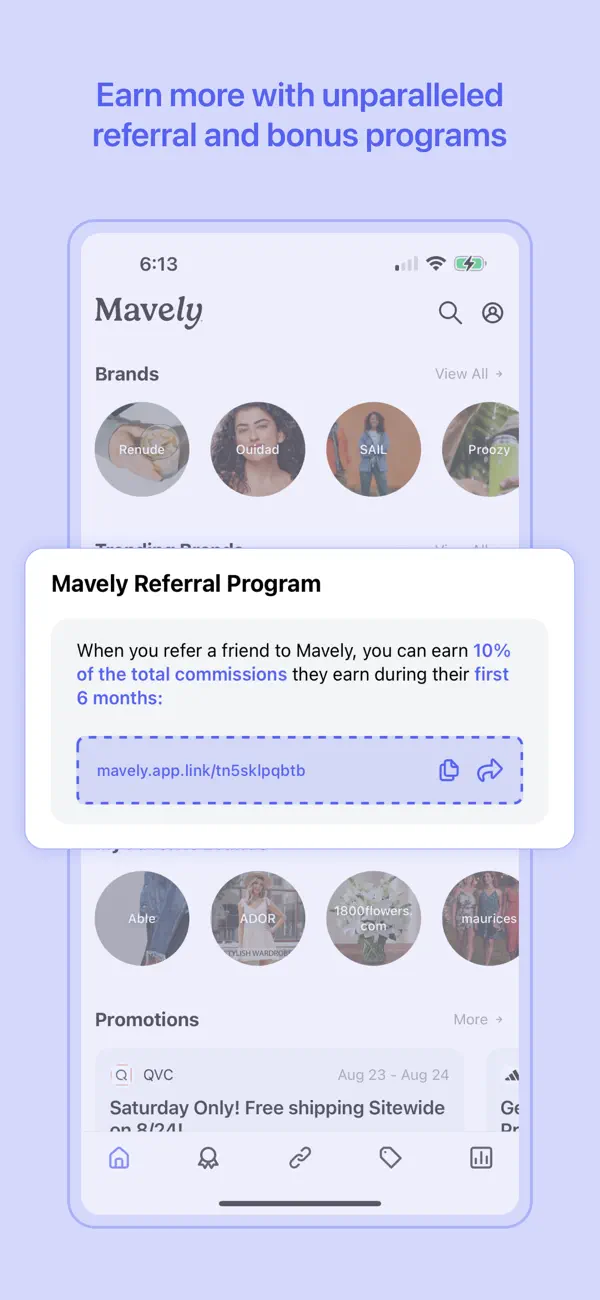Mavely – Affiliate App screenshot 1