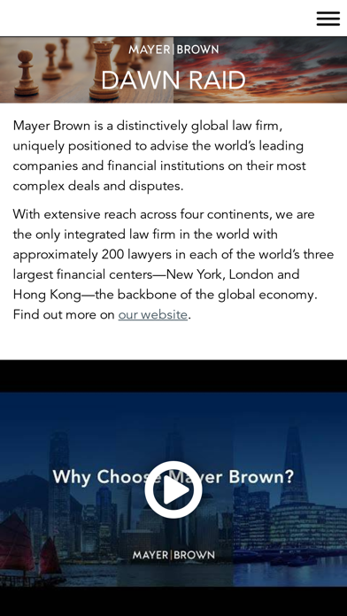 Mayer Brown Dawn Raid screenshot 4