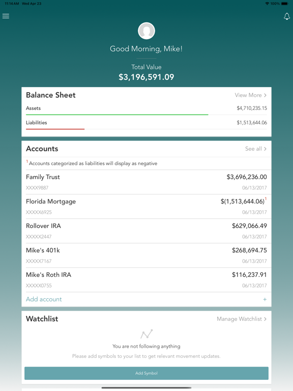 Mayflower Advisors screenshot 2