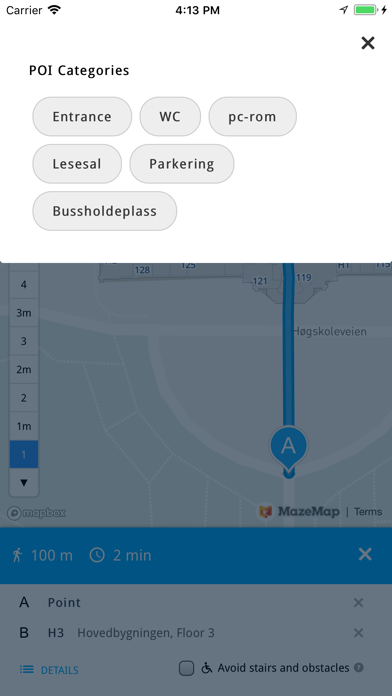 MazeMap screenshot 1