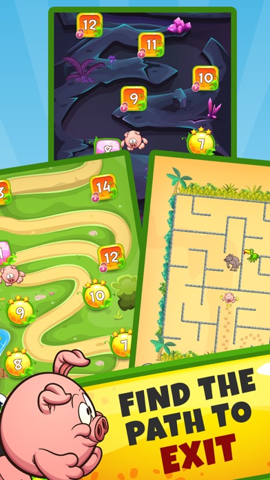 Mazes for kids - puzzle games screenshot 1