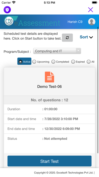 mBrowser Assessment screenshot 2