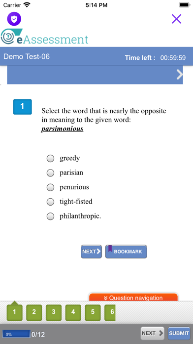 mBrowser Assessment screenshot 1
