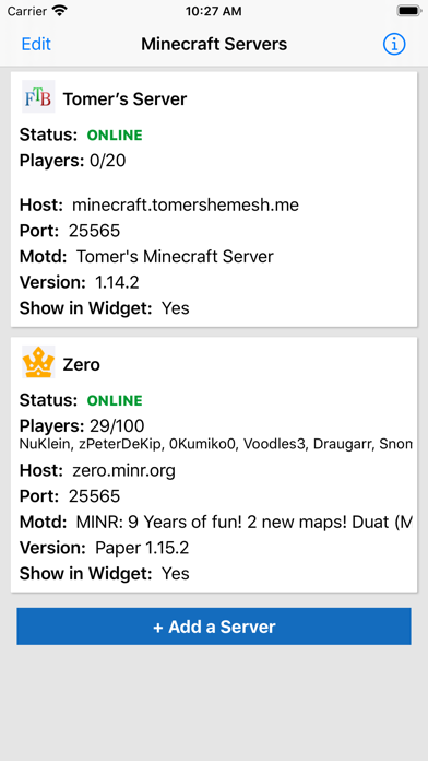 MC Status Widget for Minecraft screenshot 3