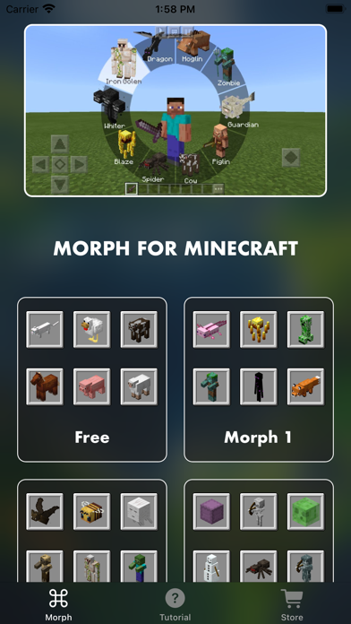 MCPE ADDONS - Morph Mods screenshot 3