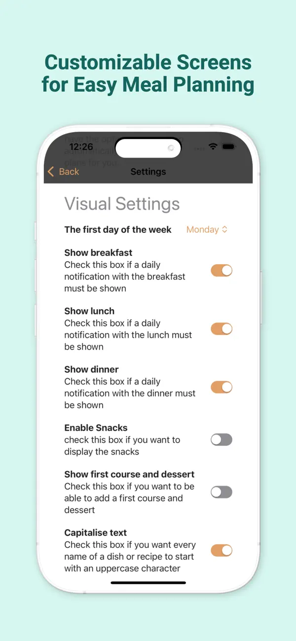 Meal Planner & Grocery List screenshot 1
