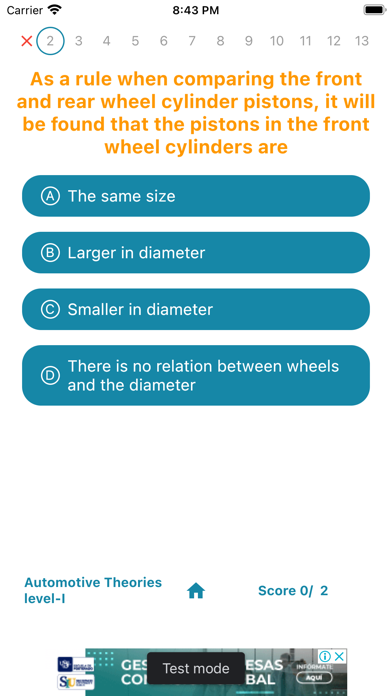Mechanic quiz game screenshot 2