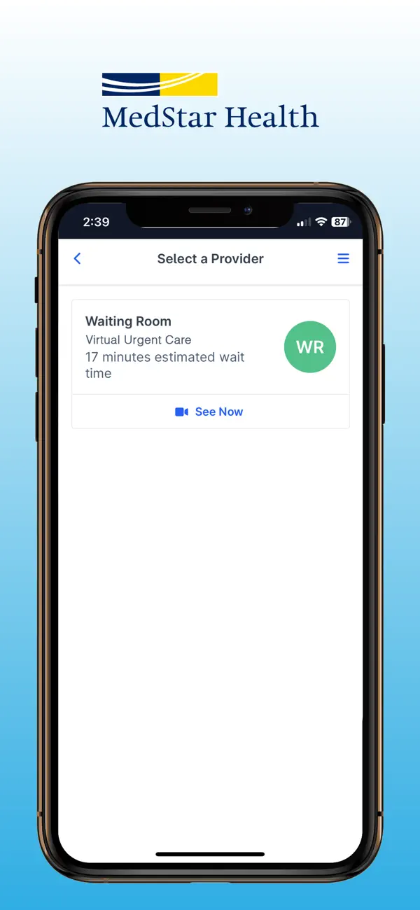 MedStar eVisit - Telehealth screenshot 2