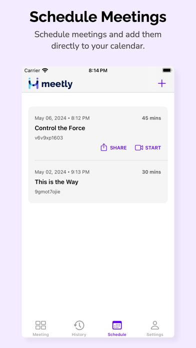 Meetly - Video Meetings screenshot 2