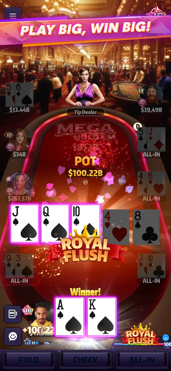 Mega Hit Poker: Texas Holdem screenshot 4