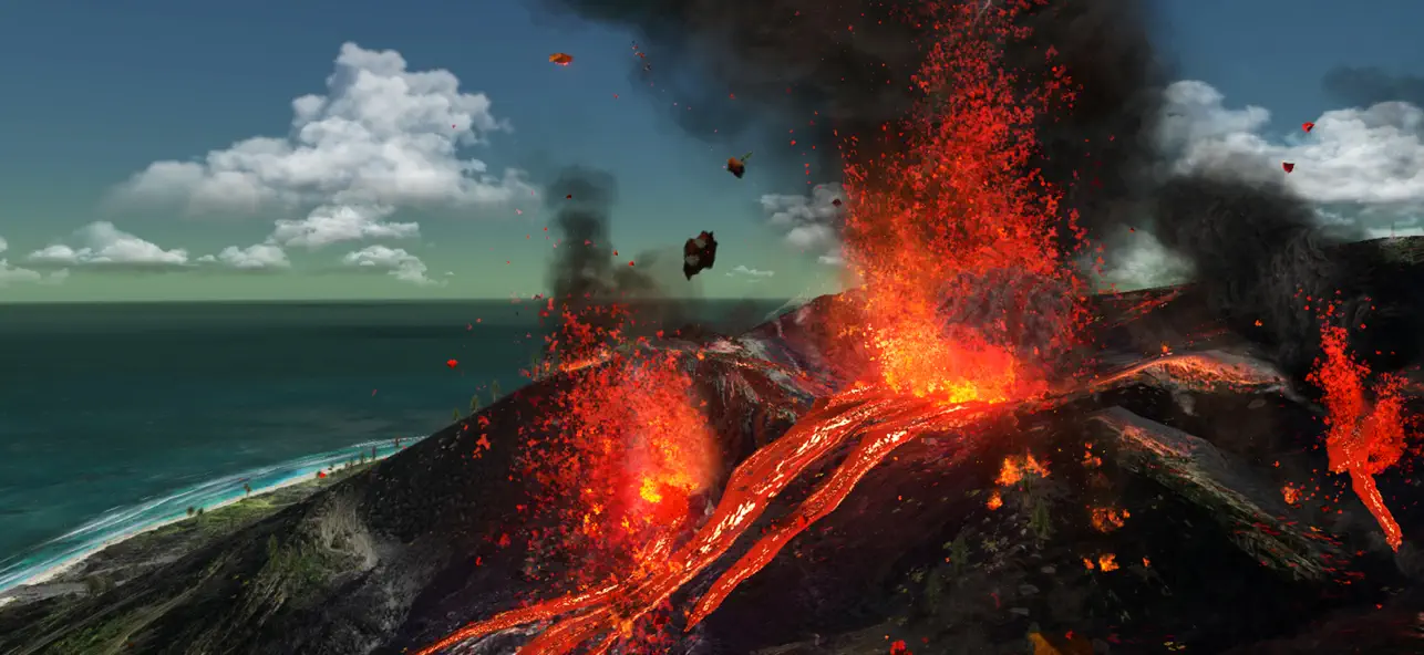 Mega Volcano - Fire and Fury screenshot 1