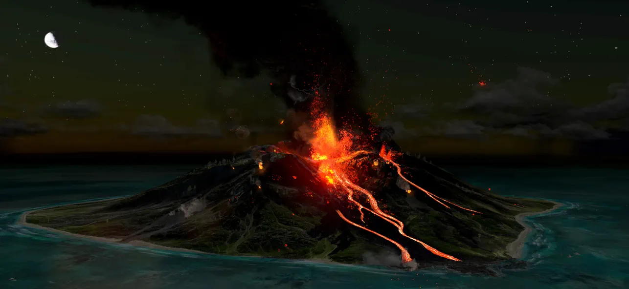 Mega Volcano - Fire and Fury screenshot 3