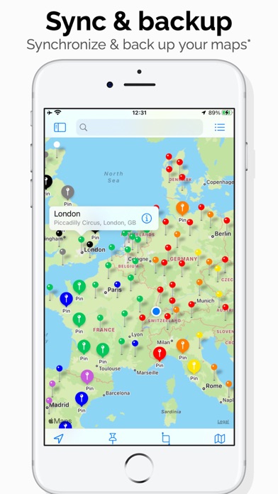 Megamap - Create pins & maps screenshot 1