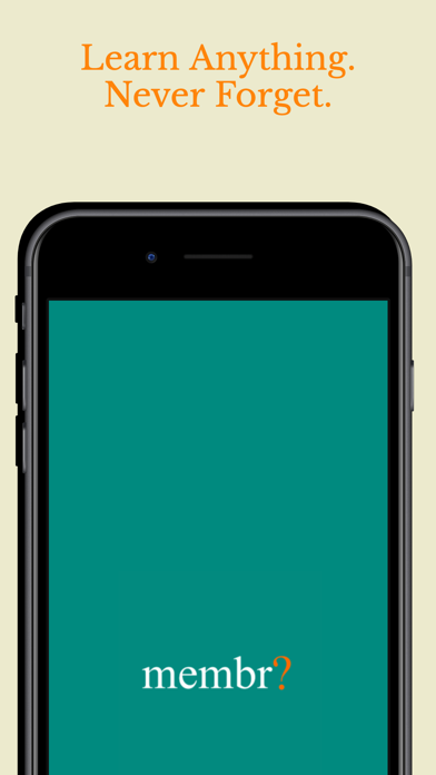 Membr - Spaced Repetition screenshot 1
