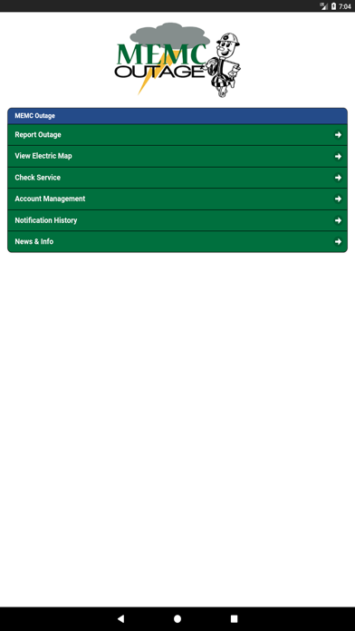 MEMC Outage screenshot 2