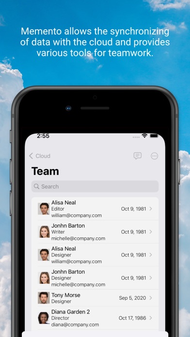 Memento Database screenshot 1