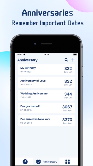 Memo - Timeline · Anniversary screenshot 2