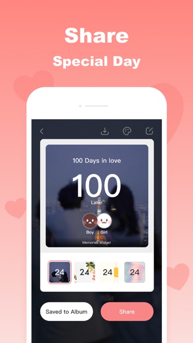 Memories: My Love Days Counter screenshot 1