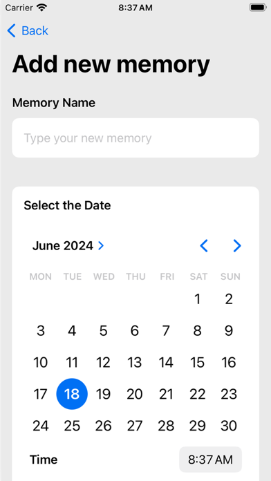 memoriesVault screenshot 2