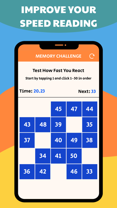 Memory Challenge: From 1 to 50 screenshot 4