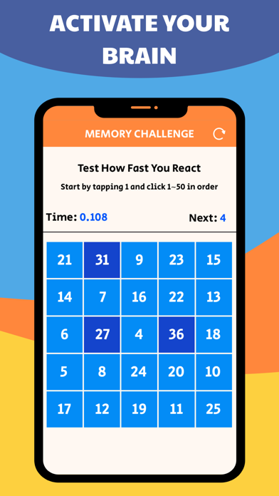 Memory Challenge: From 1 to 50 screenshot 5