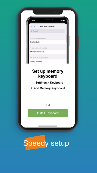 Memory-Keyboard screenshot 1