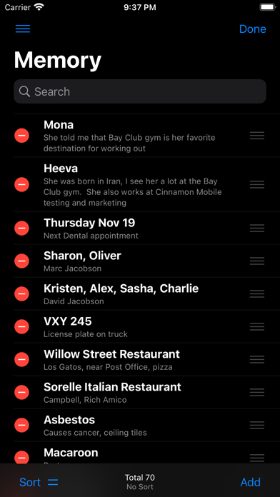 Memory Vault Plus screenshot 1