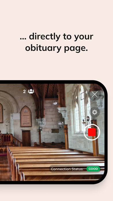MemoryShare Funeral Webcasting screenshot 1