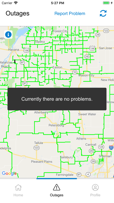 Menard Outage screenshot 2