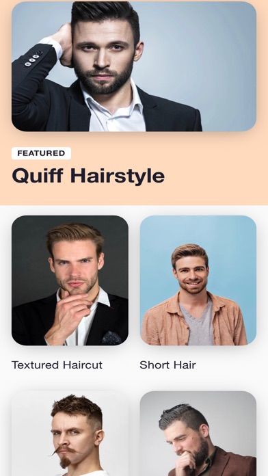 Men's Hairstyles - Face Guide screenshot 1
