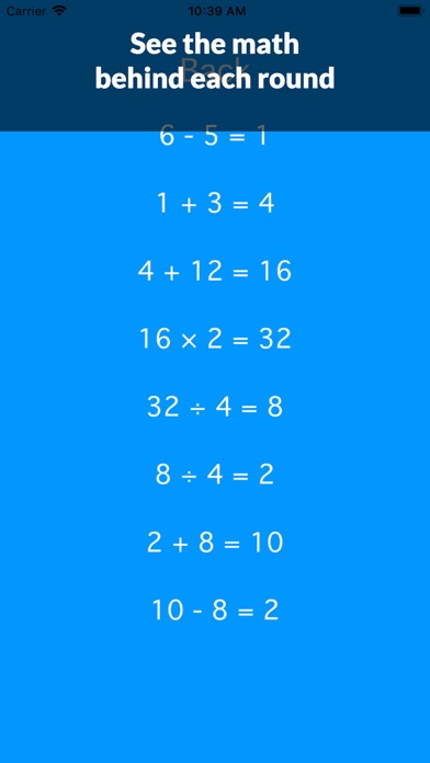 Mental Math - Quick math game screenshot 2