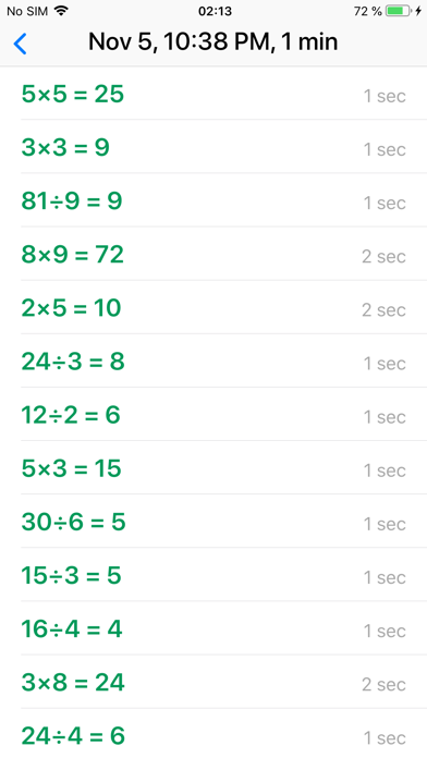 Mental math trainer & coach screenshot 1