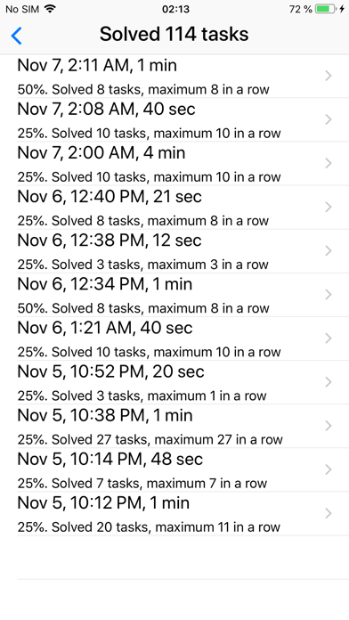 Mental math trainer & coach screenshot 2