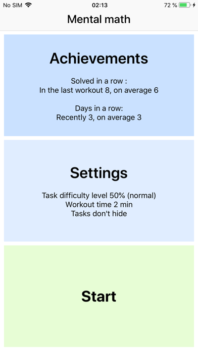 Mental math trainer & coach screenshot 5