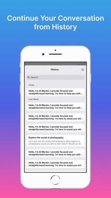 mentorAI screenshot 2