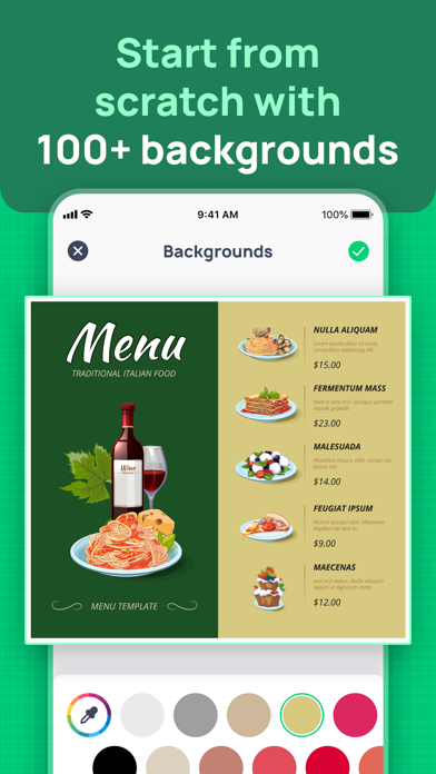 Menu Maker: Design Creator screenshot 3