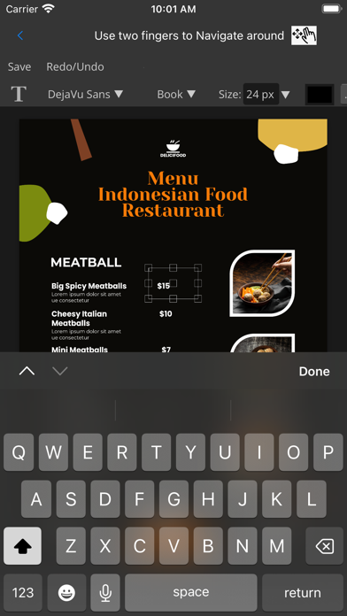 Menu Maker & Designer screenshot 1