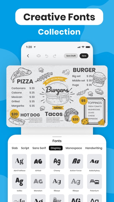 Menu Maker - Design,Templates screenshot 3