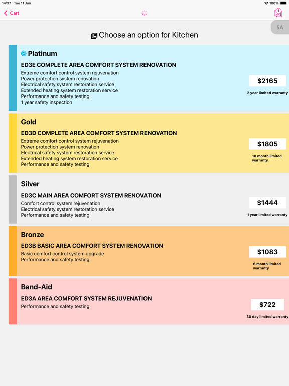 MenuStyle Pricing 1 TomPlumber screenshot 4