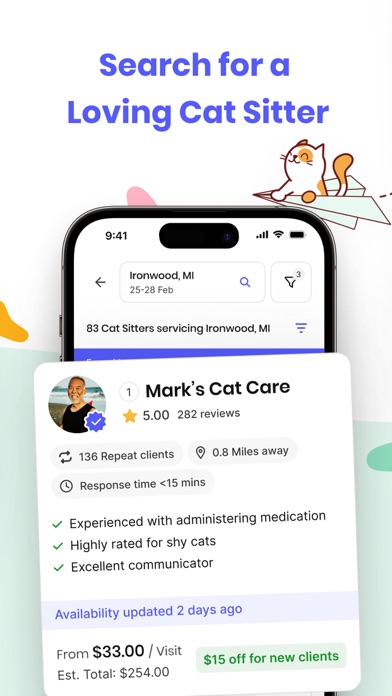 Meowtel: In-Home Cat Sitting screenshot 7