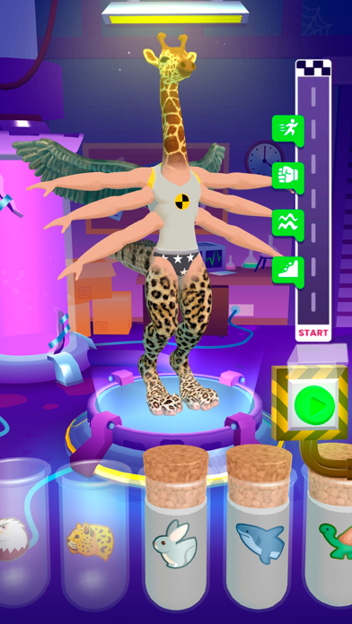 Merge Animals 3D - Mutant race screenshot 1