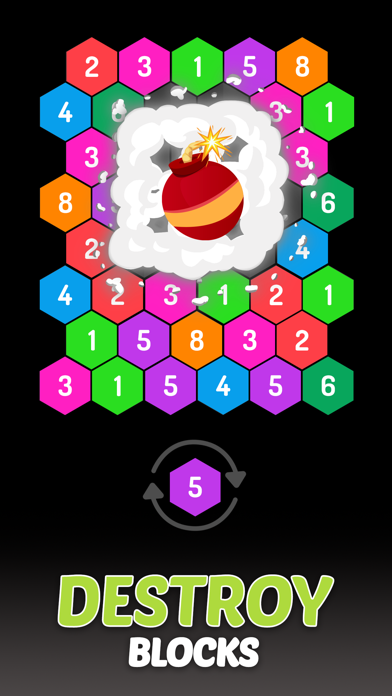 Merge Hexa™ Number Puzzle Game screenshot 2
