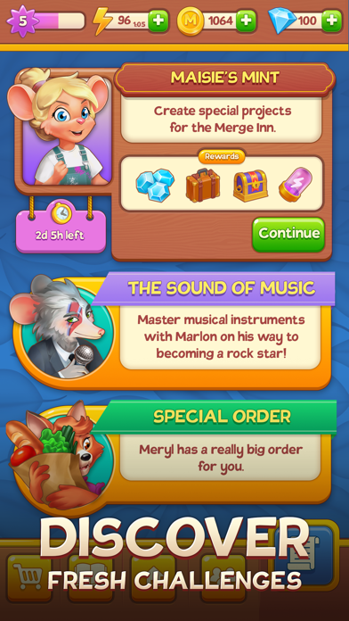 Merge Inn - Tasty Match Puzzle screenshot 1