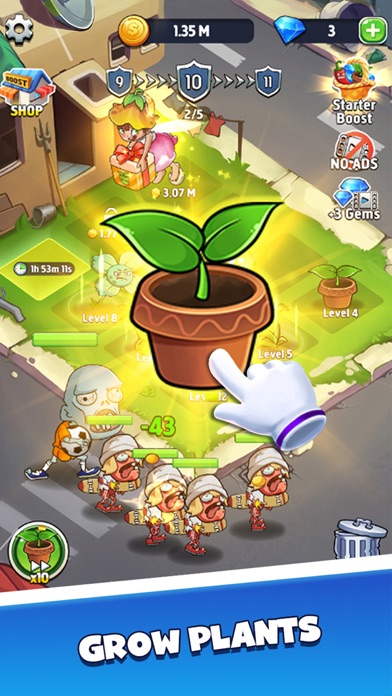 Merge Plants - Monster Defense screenshot 2