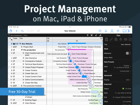 Merlin Project: Gantt + Kanban screenshot 10